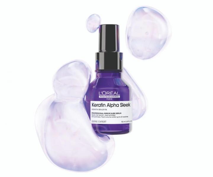 Rad pre uhladenie krepat�ch vlasov Lor�al Professionnel Serie Expert Keratin Alpha Sleek