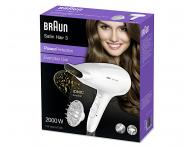 F�n na vlasy s difuz�rom Braun Satin Hair 3 HD 385 - 2000 W, biely