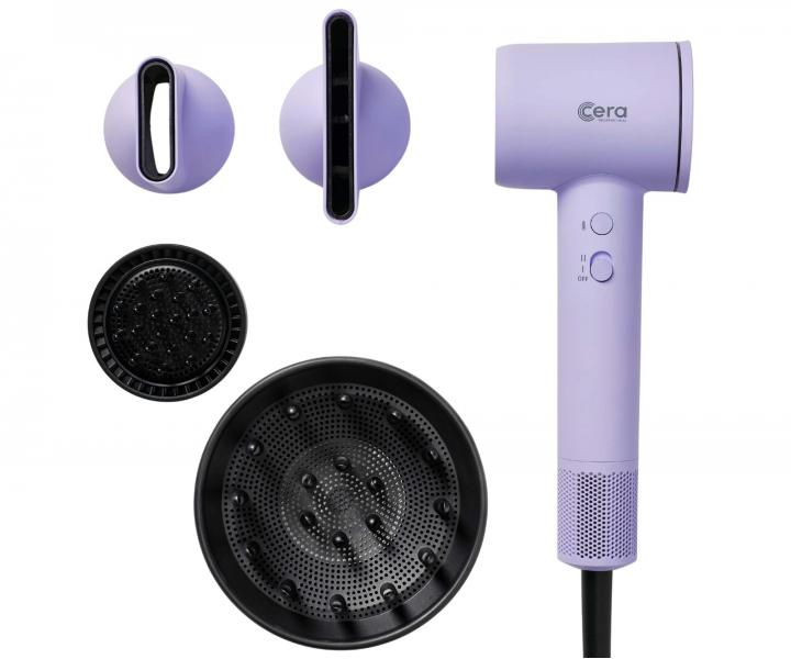 Profesion�lny f�n na vlasy Cera Pro BLDC Dryer Lavender - 1600 W, pastelovo fialov�