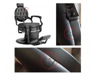 Kaderncke barber kreslo Weelko Buzz Black - ierne