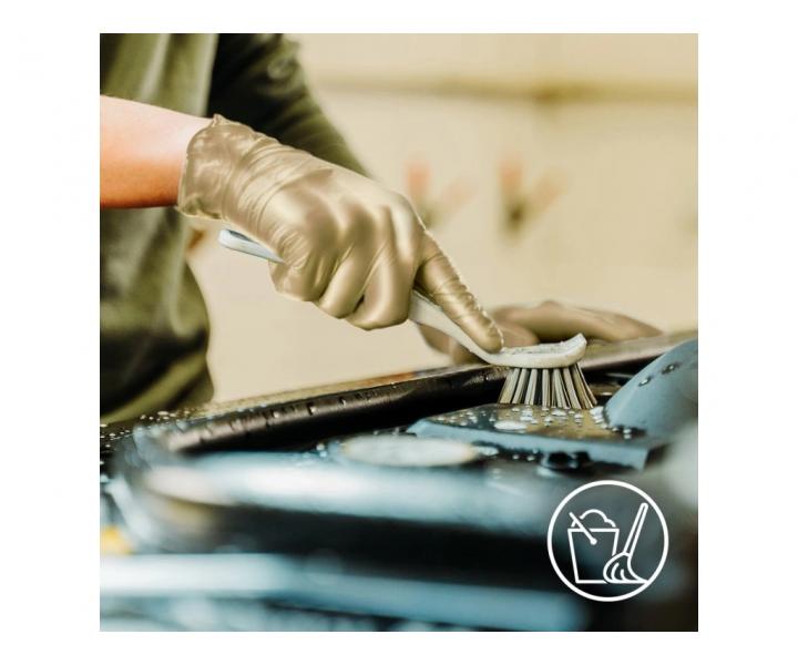 Nitrilov rukavice Espeon Nitril Sparkle - 100 ks, perleov zlat, vekos L