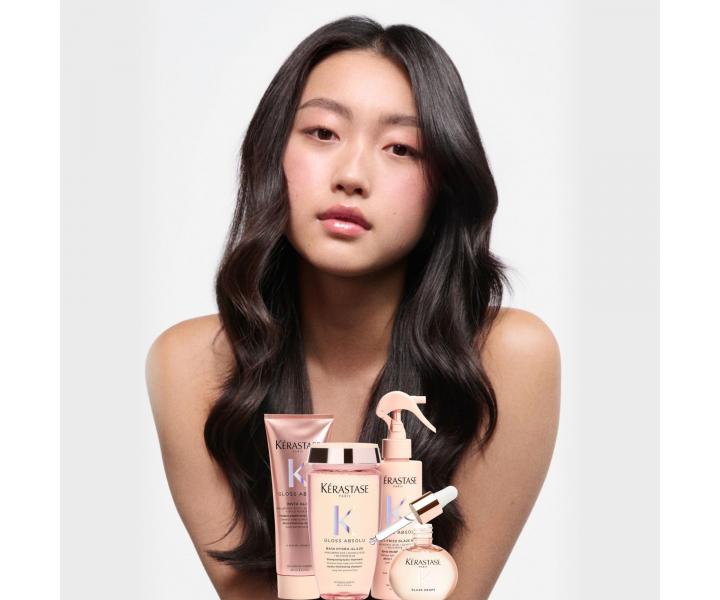 Rad pre hydratciu a rozjasnenie dlhch vlasov so sklonom ku krepovateniu Krastase Gloss Absolu