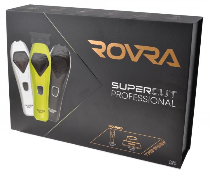 Profesion�lny kont�rovac� stroj�ek na vlasy s v�menn�mi krytmi Rovra Supercut Professional Trimmer RT-89 - zelen�/biely/�ierny