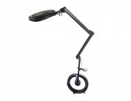 Zv��ovacia lupa s LED lampou na stojane aj s uchyten�m na st�l Weelko Mega+ Black - 5 dioptri�