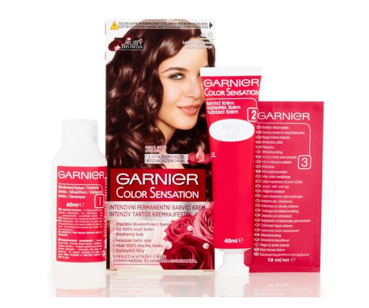 Permanentn farba Garnier Color Sensation 4.15 adovo gatanov