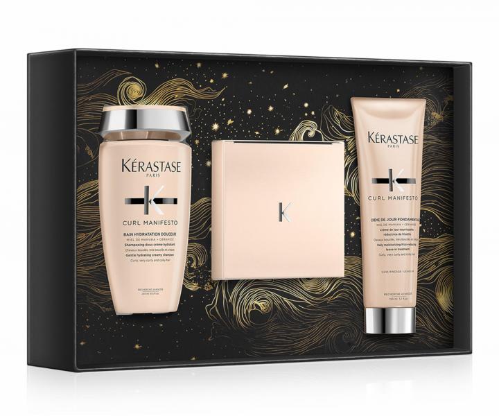 Dar�ekov� sada na hydrat�ciu a v��ivu vlnit�ch a ku�erav�ch vlasov K�rastase Curl Manifesto