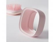 Cestovn kefa na vlasy so zrkadielkom Laifen Air Pink - ruov