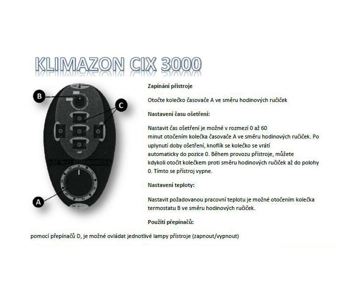 Klimazon Ceriotti CIX 3000 na stojane - 5 funkci, ierny