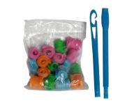 Sada magick�ch sto�en�ch nat��ok pre stredne dlh� vlasy - 19 ks - �zke lokne