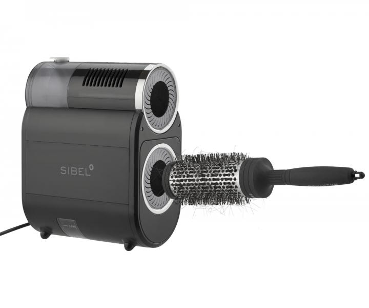 Elektrick isti kief na vlasy Sibel Clean and Steam Brush Cleaner - ierny